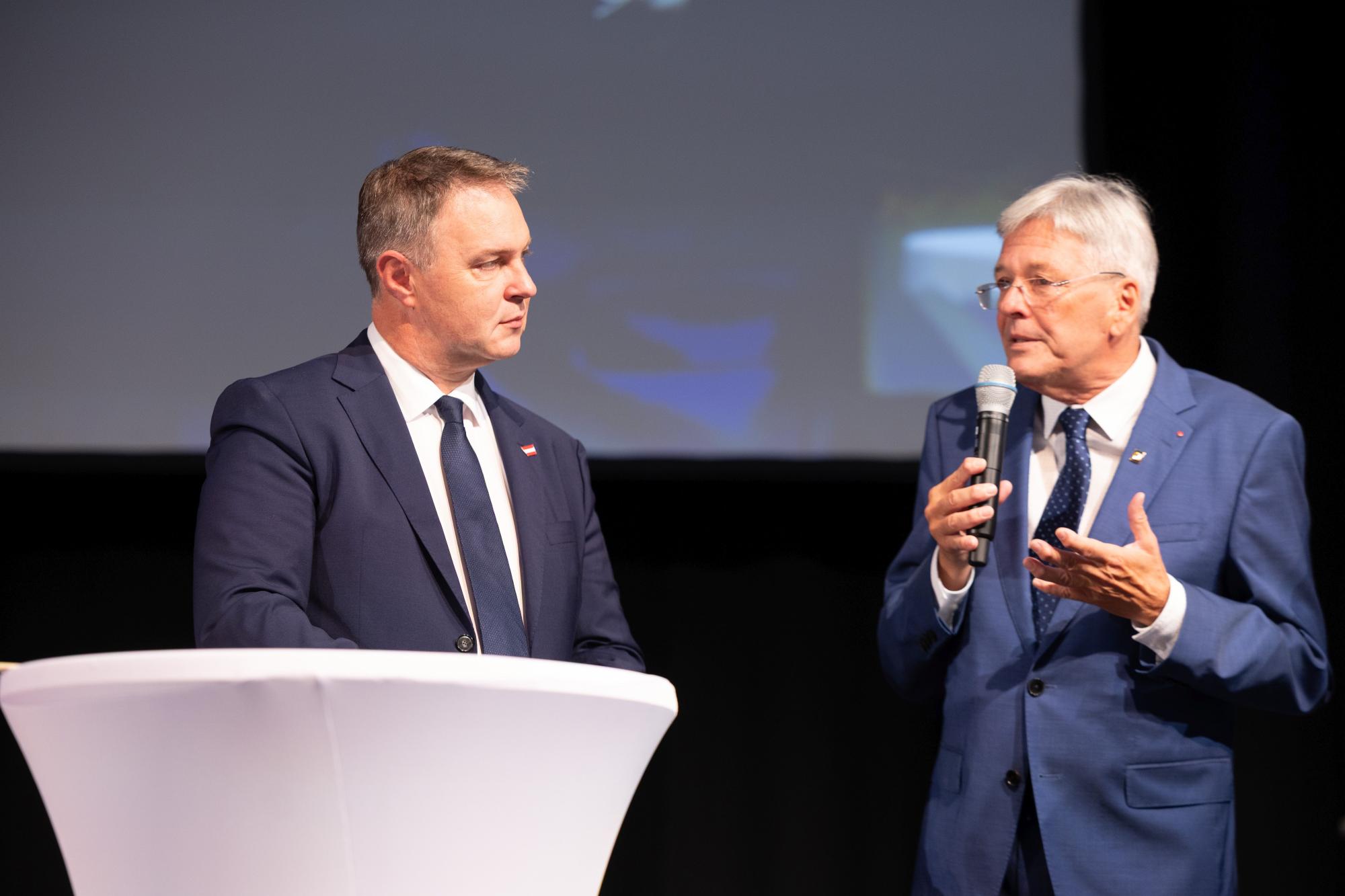 Vizekanzler Andreas Babler und Landeshauptmann Peter Kaiser