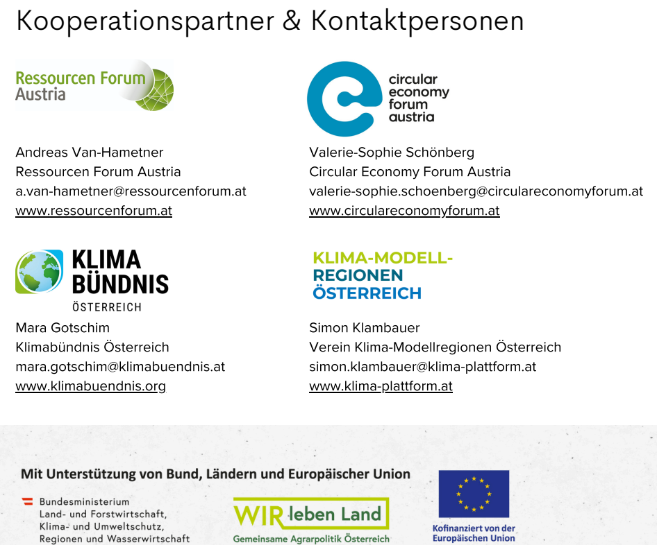 Kooperationspartner Kreislaufwirtschaftsinitiative für Gemeinden