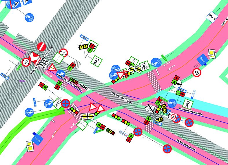 Visualisierung der Verkehrssituation einer Kreuzung
