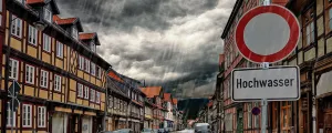 Hochwasser in der Stadt