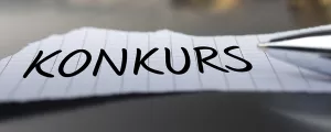 zettel mit Aufschrift Konkurs