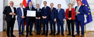 Unterzeichnung des Übereinkommens über den Finanzausgleich