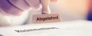 Stempel Rücktrittserklärung abgelehnt
