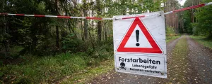 Warnhinweis Forstarbeiten