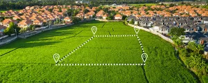 Grundstück in einem Dorf