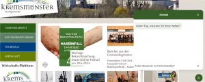 Website von Kremsmünster, Vorstellung des Chatbot "Kremsi"