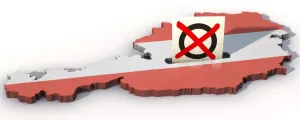 rot-weiß-rote Österreichkarte