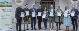 Natur in der Gemeinde-Urkunden Übergabe in Werfen