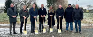 Spatenstich in Mannersdorf