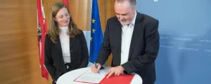 Anja Haider-Wallner und LH Hans Peter Doskozil 