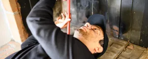 Rauchfangkehrer bei der Arbeit