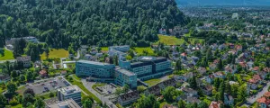 Blick aufs Landeskrankenhaus Bregenz.