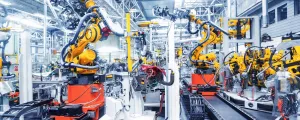 Roboter in einer Fabrik