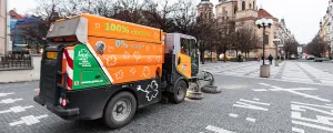 Kehrfahrzeug in Prag