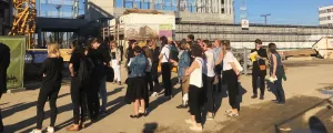Führung durch die Seestadt in Wien.