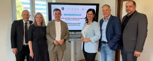 Alexander Valentinitsch, Regina Wiedl, Bgm. Patrick Skubel, Landesrätin Marika Lagger-Pöllinger, Herfried Zessar, Heinrich Fritzl.