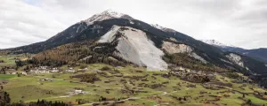 Der Bergsturz bei Brienz im Schweizer Kanton Graubünden