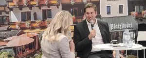 Digitalisierungsstaatsekretär Alexander Pröll bei den Platzlgesprächen anlässlich der Kommunalmesse 2026