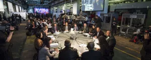 Internationale Kommunalpolitiker bei Gesprächsrunde
