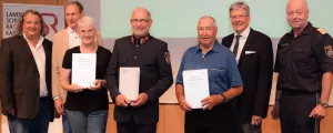 Geehrte Schülerlotsen auf Gruppenfoto