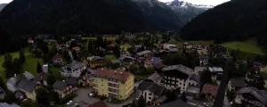 Blick von oben auf Mallnitz