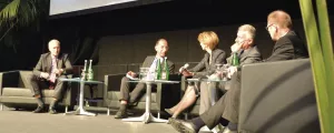 Politologe Filzmaier auf einer Podiumsdiskussion