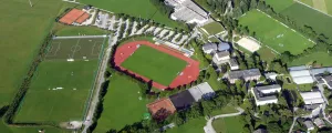 Fußballplatz aus der Vogelperspektive