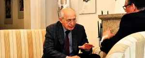 Felderer spricht mit Redakteur Braun