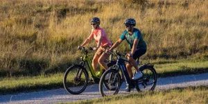 Radfahrer bei Podersdorf