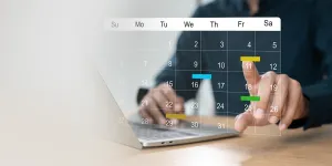 Berechnungen an einem Laptpop