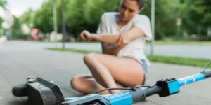 Unfall mit einem E-Scooter