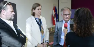 Sepp Schellhorn,  Barbara Eibinger-Miedl und Markus Marterbauer