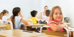 Mädchen in der Schule