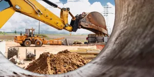 Schaufel eines Baggers