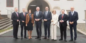 die  Landeshauptleute bei der Landeshauptleute-Konferenz in Schloss Seggau