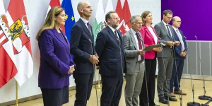 Pressekonferenz zur Einigung über den Stabilitätspakt