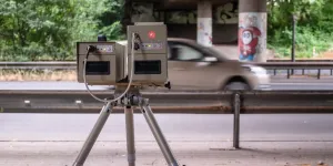 Geschwindigkeitsmessung mit einem mobilen Blitzer