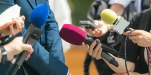 Mikrofone bei einem Interview