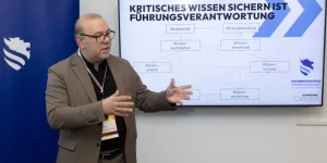 Jörg Gesslbauer von der FH Wiener Neustadt präsentierte den Kommunal Campus 