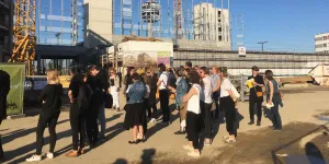 Führung durch die Seestadt in Wien.