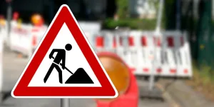 Bauarbeiten-Verkehrszeichen