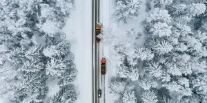 Fahrzeuge beim Winterdienst
