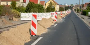 aufgegrabene Straße