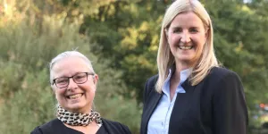  Bürgermeisterin Bettina Lancaster und Bürgermeisterin Daniela Kampfl
