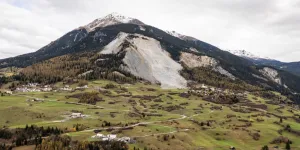 Der Bergsturz bei Brienz im Schweizer Kanton Graubünden