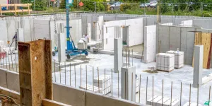 Rohbau einer Wohnhausanlage