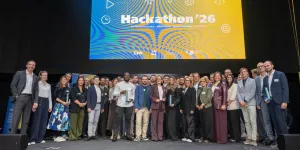 Ergebnispräsentation des „Hackathon für Niederösterreich“ im Haus der Digitalisierung in Tulln.