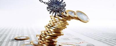 Gelturm wird von Coronavirus umgeworfen