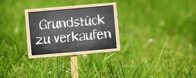 Schild Grundstück zu verkaufen
