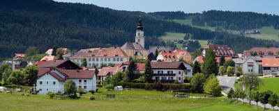 Blick auf die oststeirische Gemeinde Wenigzell